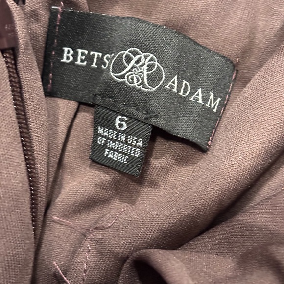 Betsy & Adam GRACIE" GALAXY KNIT GLITTER DRAPED GOWN Size 4 and6 NWT Retail$299 - Picture 7 of 14